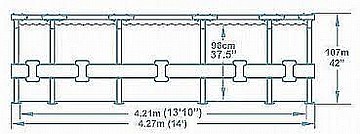 בריכה עגולה אולטרה 4.21X1.07 מטר BESTWAY דגם 56950