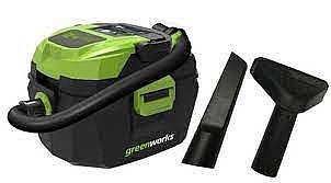 שואב אבק נטען יבש/רטוב לרכב greenworks