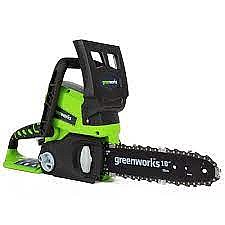 מסור שרשרת חשמלי 24V נטען – גוף בלבד greenworks