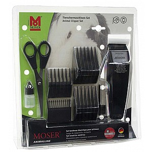 מכונת תספורת חשמלית לכלבים ובעלי חיים MOSER 1400 עם מספריים