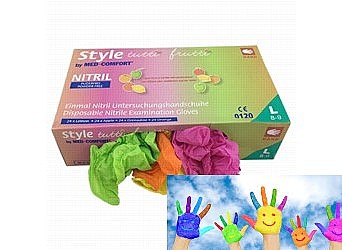 כפפות חד פעמיות צבעוניות לילדים 500 יחידות