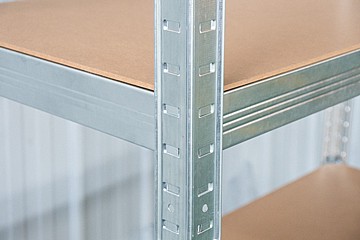 מדפים מתכת חזקים בגובה 1.80 למחסן