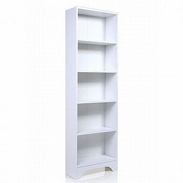 כוננית ספריה עם 5 תאים לבן שלג טודו דיזיין דגם לוזאן