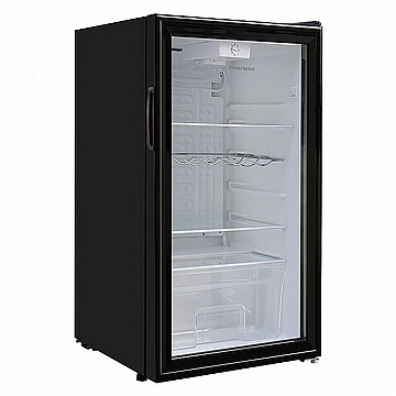 מקרר וטרינה 90 ליטר זכוכית שחורה peerless BC-90 BGP