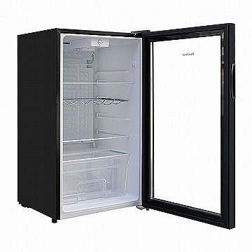 מקרר וטרינה 90 ליטר זכוכית שחורה peerless BC-90 BGP