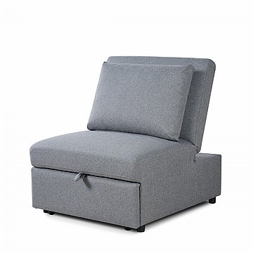 כורסא נפתחת למיטה עם ארגז מצעים