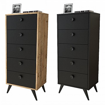 שידה 5 מגירות Daisy-tall VL70