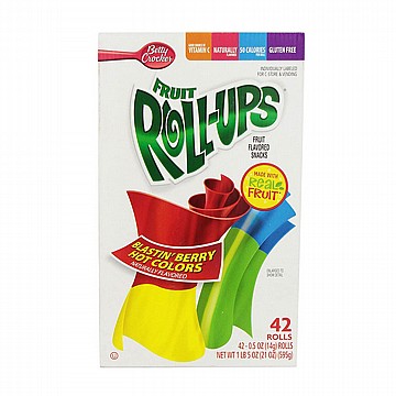 רול אפס בטעמים Fruit Roll Ups