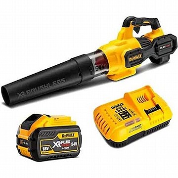 מפוח צירי דיוולט V18/20 בראשלס עם סוללה AH5 ומטען DeWalt