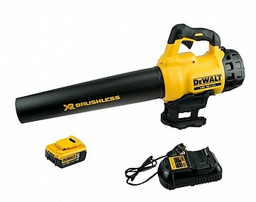 מפוח דיוולט FLEXVOLT V60 בראשלס כולל סוללה 6 אמפר ומטען