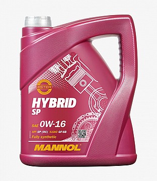 שמן מנוע היברידי 5 ליטר HYBRID API SP 0W16 MANNOL