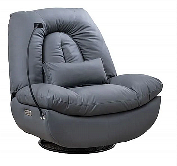 כורסת מסאג' עור ריקליינר חשמלי AIR LEATHER אריאן פרימיום עם חימום