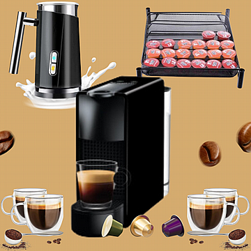 מכונת קפה NESPRESSO Essenza Mini עם מקציף