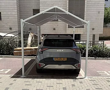 סככה לרכב לבניין משותף – גזיבו קורטינה 2.4X4.5 מ