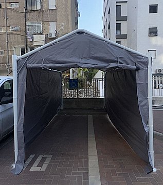 סככה לרכב לבניין משותף – גזיבו קורטינה 2.4X4.5 מ