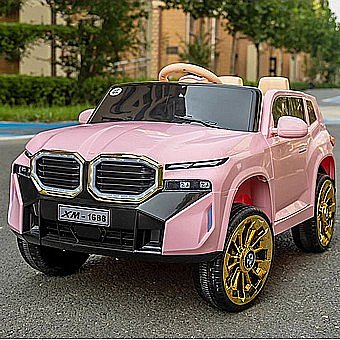 ג'יפ ממונע מפואר 12v לילדים צבע ורוד