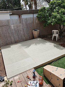 רצפה חיצונית למחסן גינה מידה 2X3