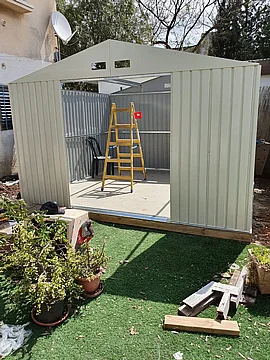 רצפה חיצונית למחסן גינה מידה 2X3