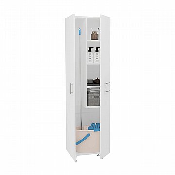 ארון שירות עם מקום אחסון למגב/מטאטא ודלי
