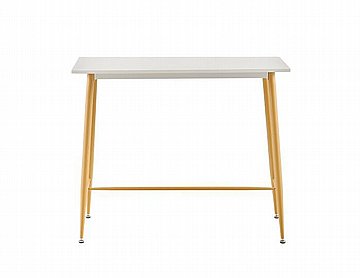 שולחן בר צבע לבן רוחב 110 סמ' לבית/משרד