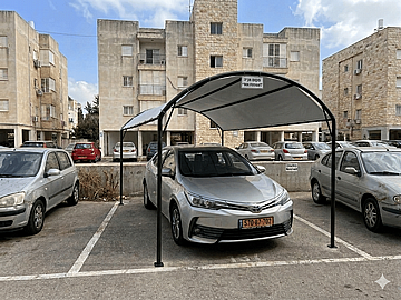 סככה חנייה לרכב לבניין משותף – גזיבו אילת 2.4X4.5 מ'