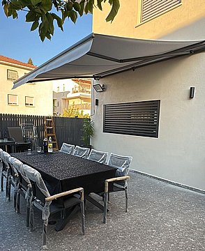 סוכך זרועות חצי קסטה ידני ליסבון 3.0X4.5 מ'
