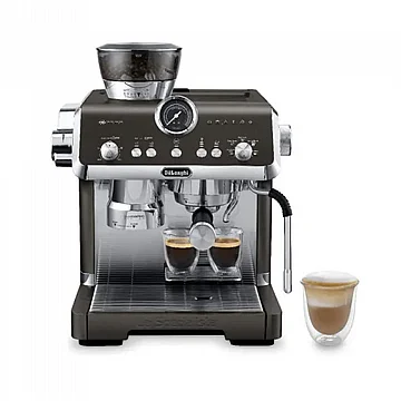 מכונת קפה טוחנת ידנית כולל מקציף Delonghi
