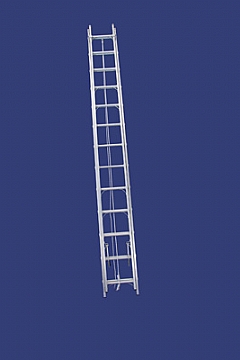 סולם אלומיניום שחיל נשען מקצוענים עם חבל וגלגלת 10.50מ'