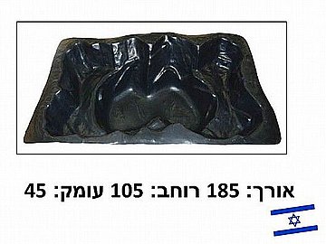 בריכת נוי (אגנית) כנרת 127X95X38 תוצרת ישראל