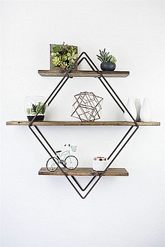 מעמד שלושה מדפים מודרני מעוצב דגם מעוין