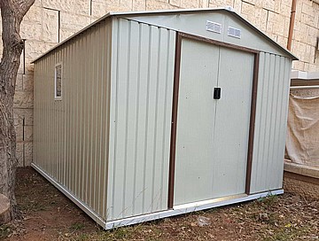 מחסן גינה מתכת ID911 גודל מחסן 2.77X3.19