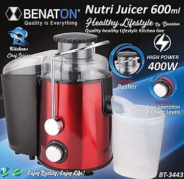 מסחטת מיצים קשים Healthy Lifestyle BT-3443 400W