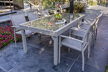 מערכת גן שולחן נפתח עם 4 כסאות לגינה Bondi 3200