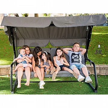 נדנדה לגינה נדנדת גן 4 מקומות -FAMILY