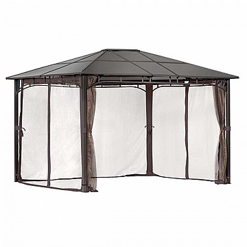 גזיבו פוליקרבונט מקצועי 3.6X3.0 מטר Sycamore