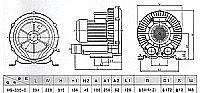 מפוח אוויר מקצועי צנטריפוגלי HG-370C SUNSUN