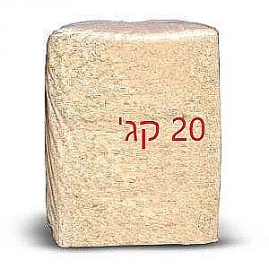 שקי נסורת משטח 40 שקים (20 קג' שק)