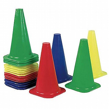 קונוס לאימון ספורט 38 סמ מארז 10 קונוסים
